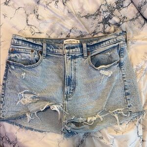 ❌ SOLD❌ Abercrombie & Fitch Blue Distressed Jean Shorts